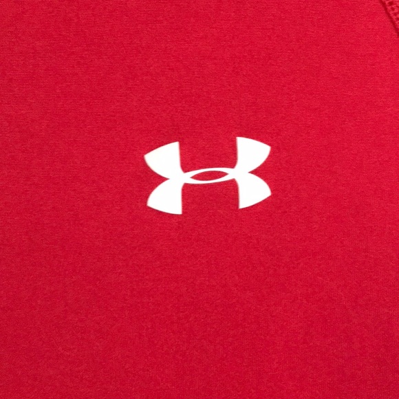 Men’s Red Under Armour Performance Tee - Picture 3 of 3